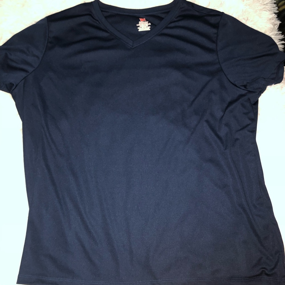 Men’s Hanes Cool Dri V Neck T-Shirt